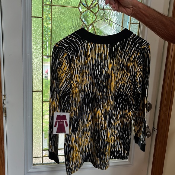 Cable Cable & Gauge new sweater black, yellow and white buttons black & Gold - Picture 2 of 5